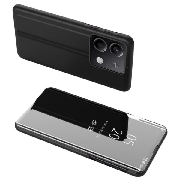 SKALO Xiaomi Redmi Note 13 Pro 5G Clear View Spegel fodral - Sva Svart