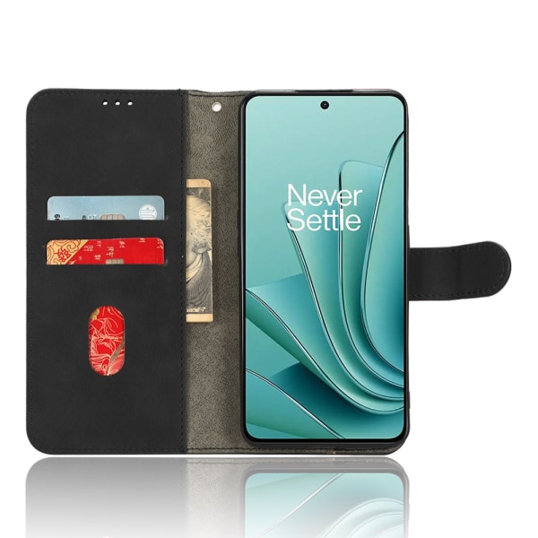 SKALO OnePlus Nord 3 5G / Ace 2V Matt PU-læderpungetui - Sort Black
