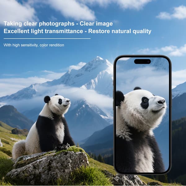 IMAK Kamerabeskyttelse Hærdet Glas til iPhone 18 Pro Max - Gennemsigtig Transparent
