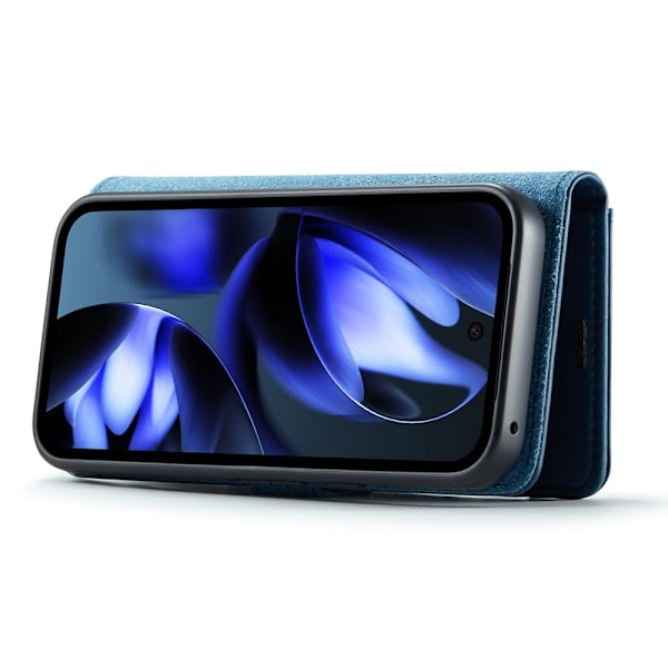 DG MING Google Pixel 9a 2-in-1 Magneetti Lompakkokotelo - Sininen Blue
