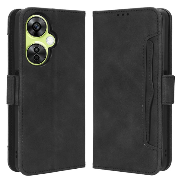SKALO OnePlus Nord CE 3 Lite 5G 6-lokeroa Lompakkokotelo - Musta Black
