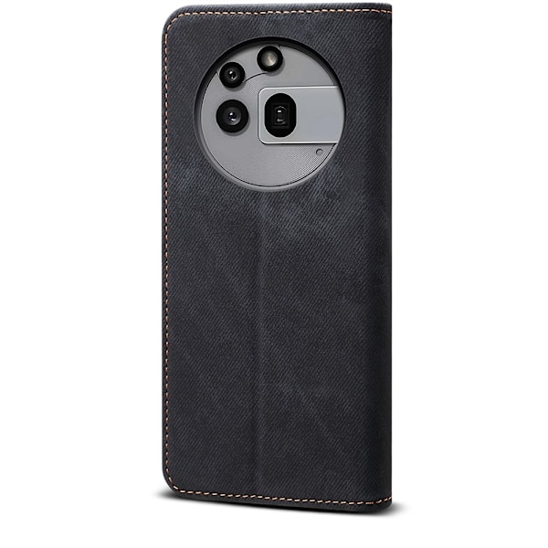 SKALO Nothing Phone (3a) Pro 5G Jeans Flip Cover - Sort Black