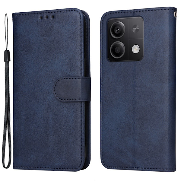 SKALO Xiaomi Redmi Note 13 5G PU-Läder Plånboksfodral - Fler färger Blå