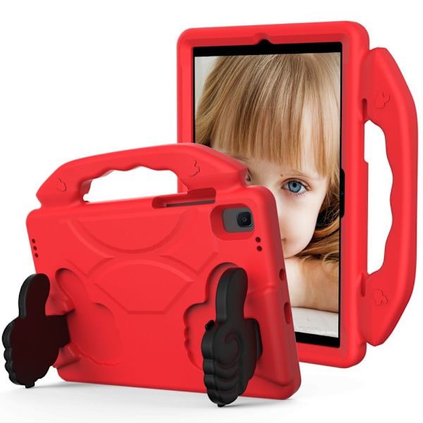 SKALO Samsung Tab A8 10.5 (2021/2022) Thumb Up Lasten Suojakotelo- Punainen Red