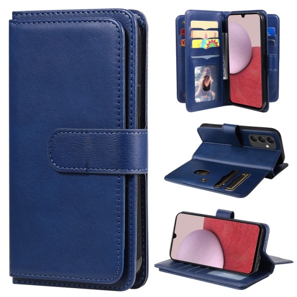 SKALO Samsung A14 10-FACK Plånboksfodral - Blå Blå