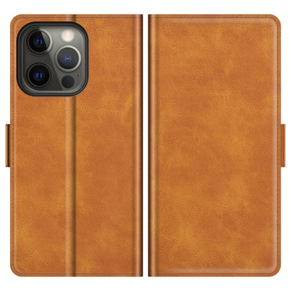 SKALO iPhone 13 Pro Max Premium -lompakkokotelo - vaaleanruskea Light brown