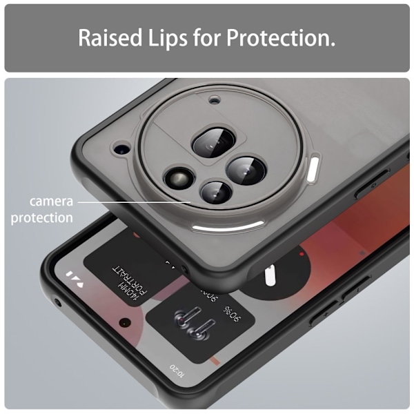 SKALO Nothing Phone (3a) Pro 5G Color Bumper Frosted Skal - Svart Svart