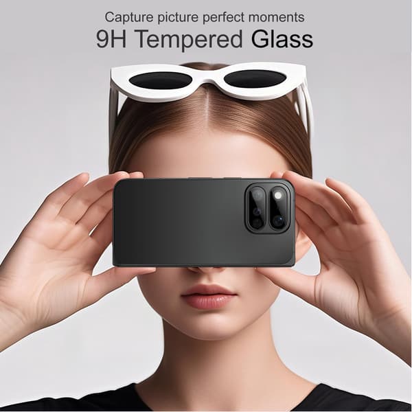 IMAK Kamerabeskyttelse af hærdet glas til Google Pixel 11 Pro Fold - Sort Black
