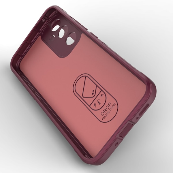 SKALO Samsung A54 5G Rugged Bumpers TPU-suojakuori Wine red