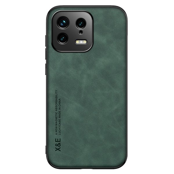 SKALO Xiaomi 13 5G X&E PU-Läder Skal - Grön Grön