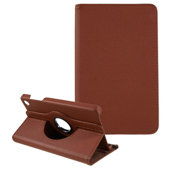 SKALO Lenovo Tab M8 Gen 4 360 Litchi Flip Cover - Brun Brown