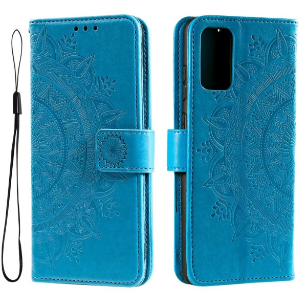 SKALO Samsung A33 5G Mandala Flip Cover - Blå Blue