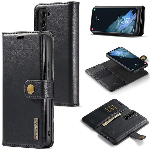 DG MING Samsung S24 2-i-1 Magnet Pungetui - Sort Black