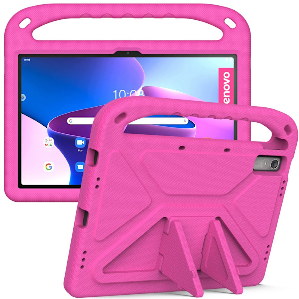 SKALO Lenovo Tab P11 Gen 2 Lapsikuori kahvalla ja jalustalla - Pinkki Pink