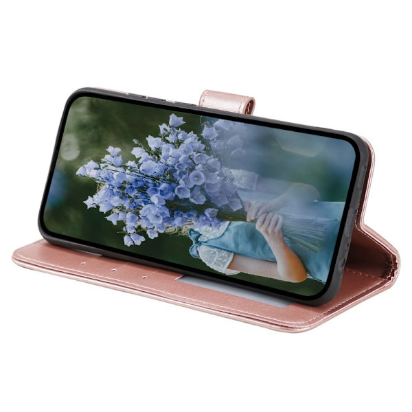 SKALO Sony Xperia 10 V Mandala Flip Cover - Rosa guld Pink gold