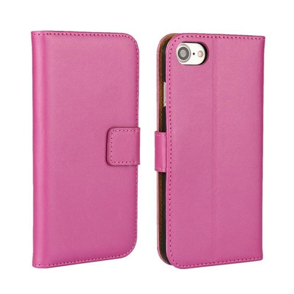 SKALO iPhone SE (2020/2022) Lompakkokotelo Aitoa nahkaa - Valits Light pink