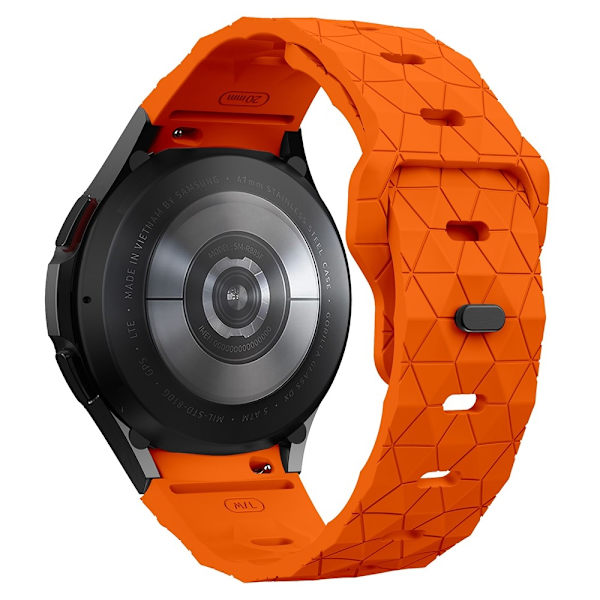 SKALO Hexagon Silikonarmband Samsung Watch 6 40mm/44mm - Fler färger Orange