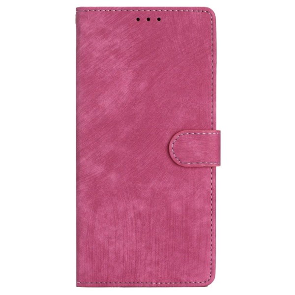 SKALO iPhone 15 Pro Max Flip Cover m. pung i PU-læder - Cerise Cerise