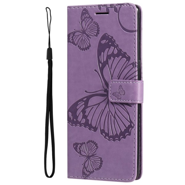 SKALO iPhone 15 Plus Mandala Butterfly Plånboksfodral - Lila Lila