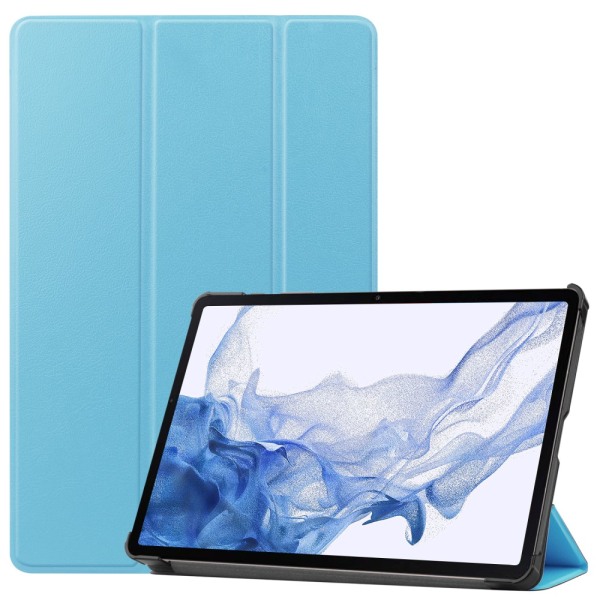 SKALO Samsung Tab S8 Trifold Flip Cover - Turkis Turquoise