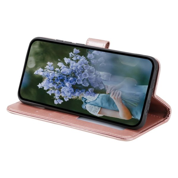 SKALO Motorola Moto E32/E32s Mandala lompakkokotelo - Ruusukulta Pink gold