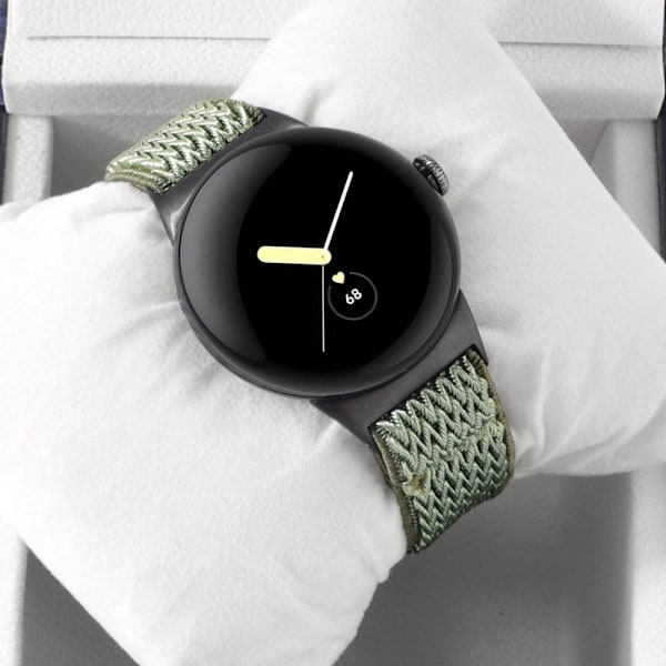 SKALO Flätat tygarmband Google Pixel Watch / Pixel Watch 2 - Fler färger Grön