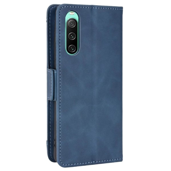 SKALO Sony Xperia 10 IV 6-FACK Plånboksfodral - Blå Blå