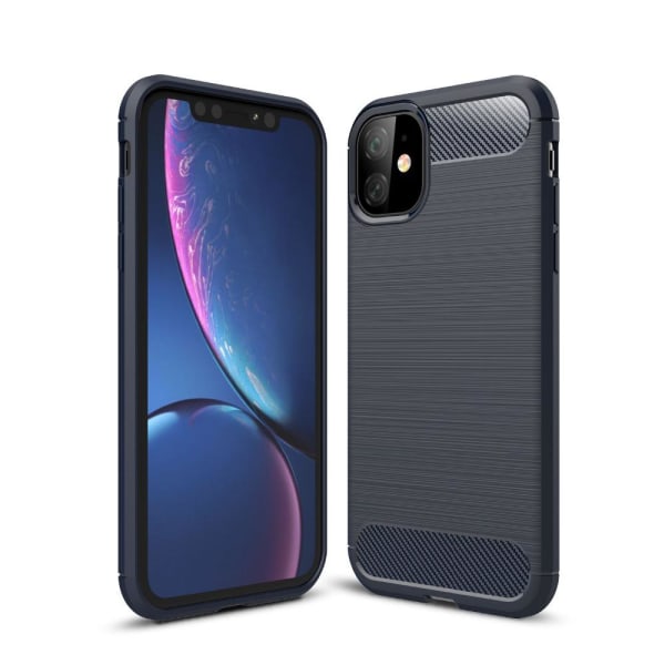 SKALO iPhone 11 Armor Carbon Stöttåligt TPU-skal - Fler färger Röd