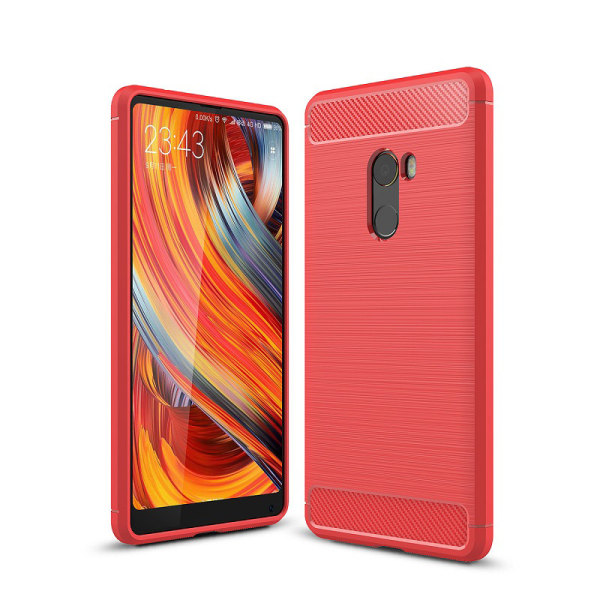 Stødsikker Armour Carbon TPU etui Xiaomi Mi Mix 2 - flere farver Red