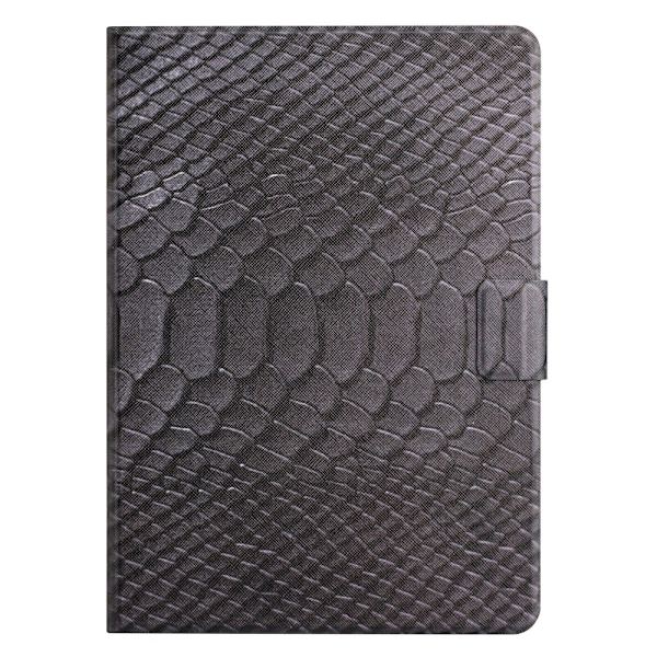 SKALO Samsung Tab A9 Croco PU-læder Flip Cover - Sort Black