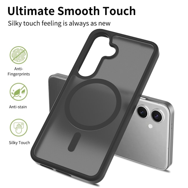 SKALO Samsung S25 Skin-touch Hybrid Skal - Blå Blå