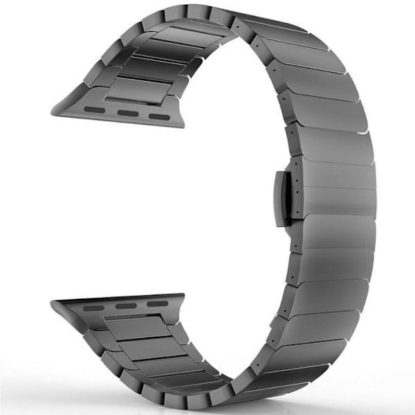 SKALO Metallarmband "Flat" Apple Watch Series 10 42mm - Fler färger Svart