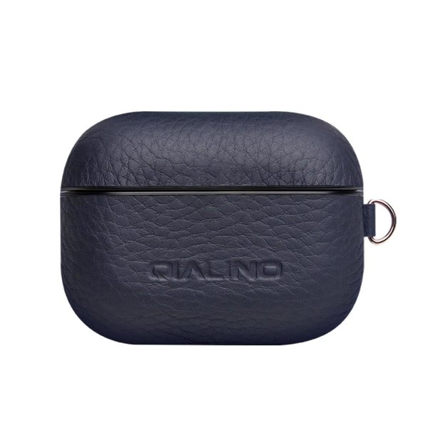 SKALO AirPods Pro QIALINO Cover i ægte læder - Blå Blue