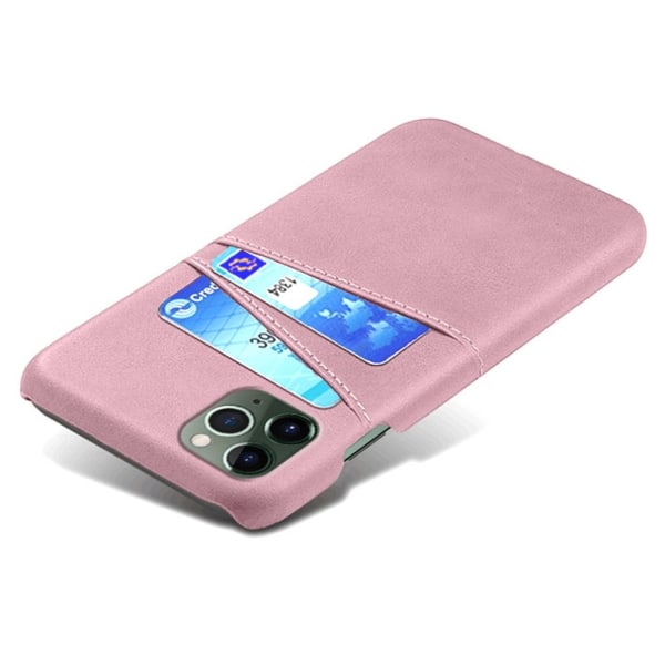 SKALO iPhone 14 Pro PU-nahkainen Korttikotelo - Ruusukulta Pink gold