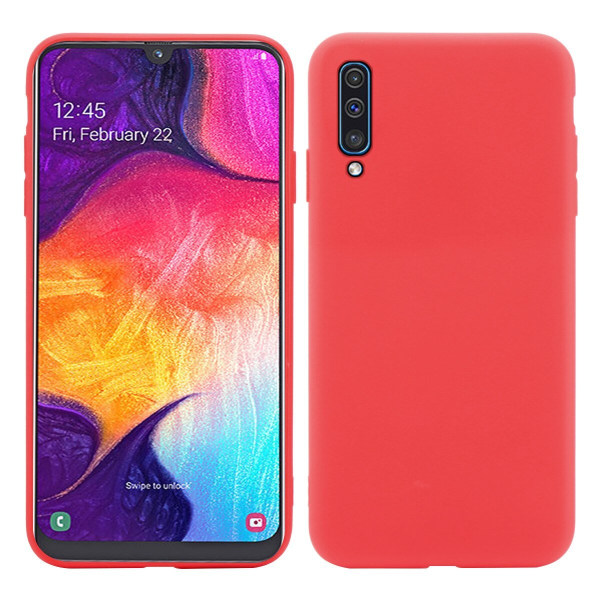 SKALO Samsung A70 Ultratunn TPU-Skal - Fler färger Röd
