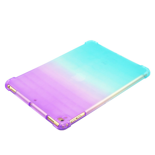 SKALO iPad 10.2 Gradient TPU Cover - Lilla-Turkis Multicolor