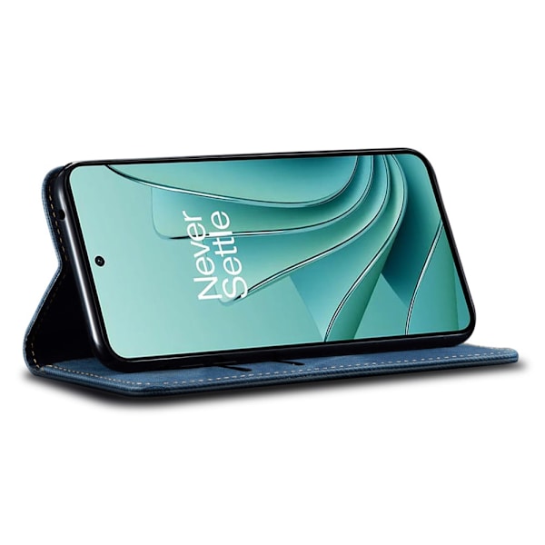 SKALO OnePlus Nord 4 Jeans Plånboksfodral - Blå Blå