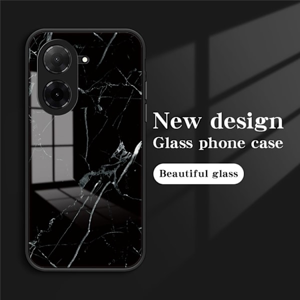 SKALO Xiaomi Redmi A5 4G Marmor Hærdet Glas TPU Cover - #4 Multicolor