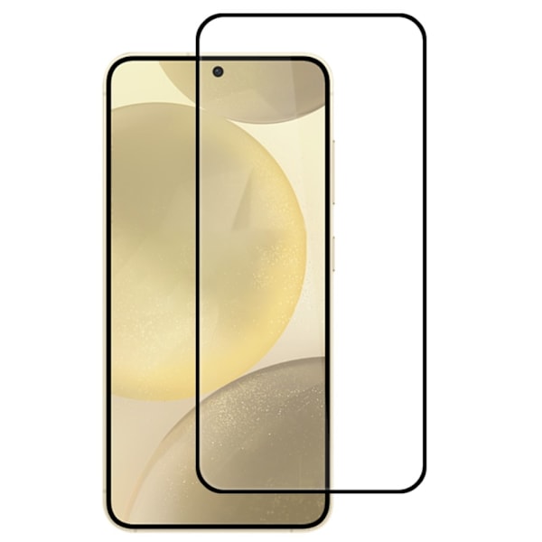 2-PACK SKALO Samsung Galaxy S24 FE Heltäckande Skärmskydd Härdat Glas - Svart Svart