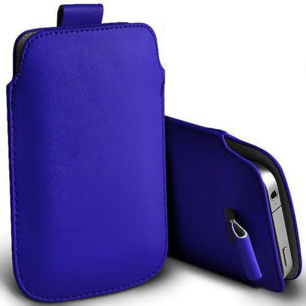 Pull tab / Läderficka - Passar iPhone 5/5S/5C/SE - fler färger Lila