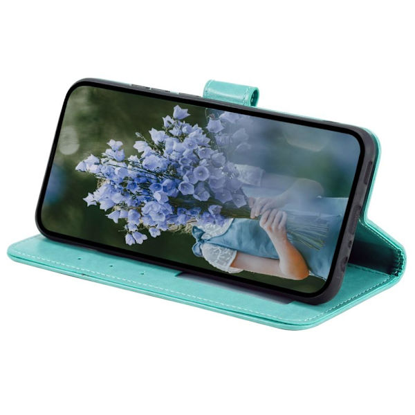 SKALO Xiaomi Redmi Note 12 4G Mandala lompakkokotelo - Turkoosi Turquoise