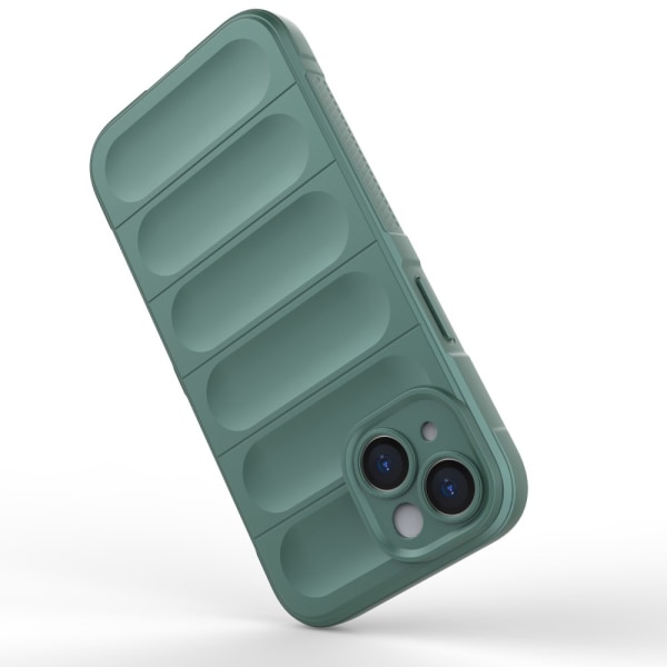SKALO iPhone 15 Plus Rugged Bumpers TPU-suojakuori Green