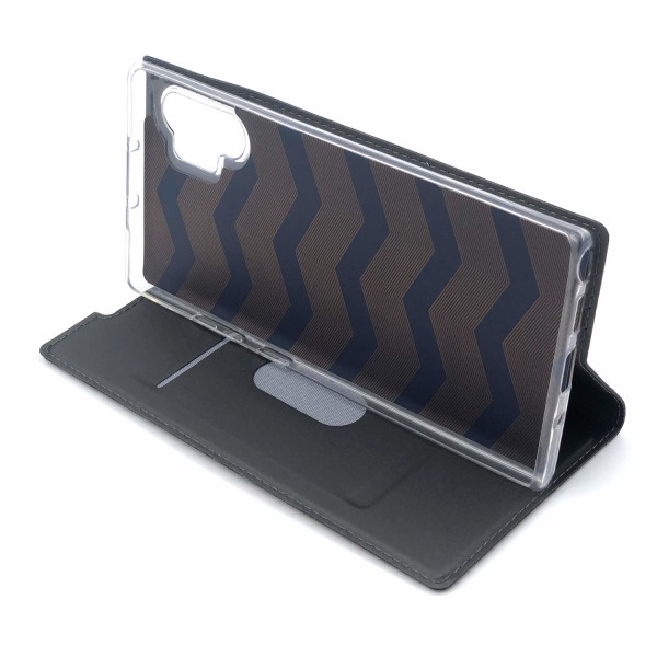 Plånboksfodral Ultratunn design Samsung Note 10 Plus - fler färger Mörkgrå
