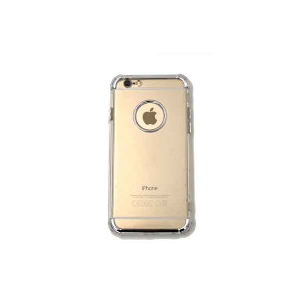 Ekstra slidstærkt design silikoneskal | farvede kanter iPhone 7 - mere Silver
