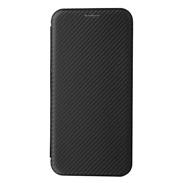 SKALO Samsung S23 FE Carbon Fiber Lompakkokotelo - Musta Black