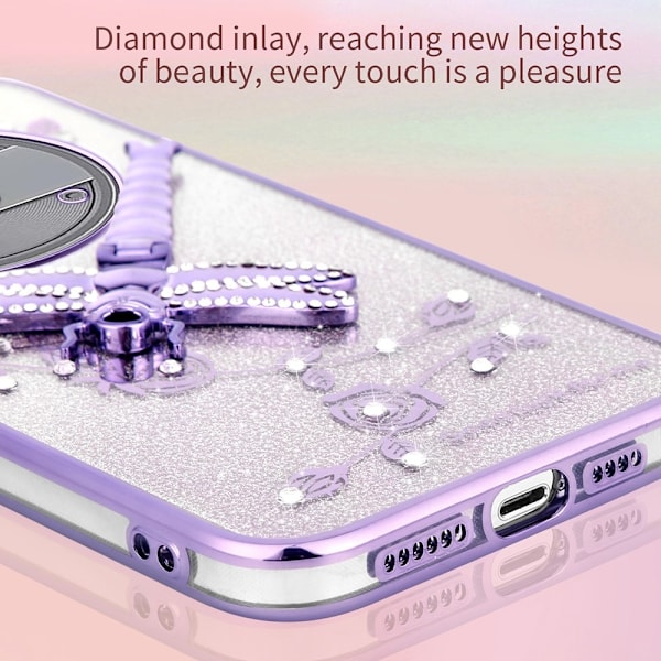 SKALO Nothing Phone (3a) Pro 5G KADEM Dragonfly Glitter Cover - Pink Pink