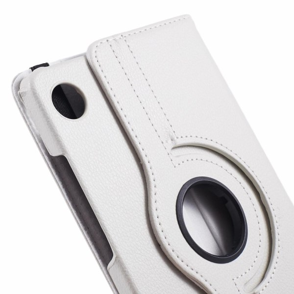 SKALO Samsung Tab A9 360 Litchi Suojakotelo - Valkoinen White