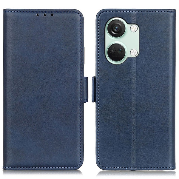 SKALO OnePlus Nord 3 5G / Ace 2V Premium Wallet Lompakkokotelo - Blue