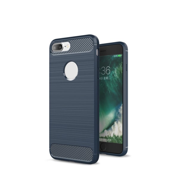 SKALO iPhone 7/8 Plus Armor Carbon Stöttåligt TPU-skal - Fler färger Svart