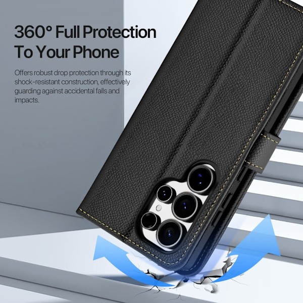 DUX DUCIS Samsung S25 Ultra Lawa Series Flip Cover - Sort Black